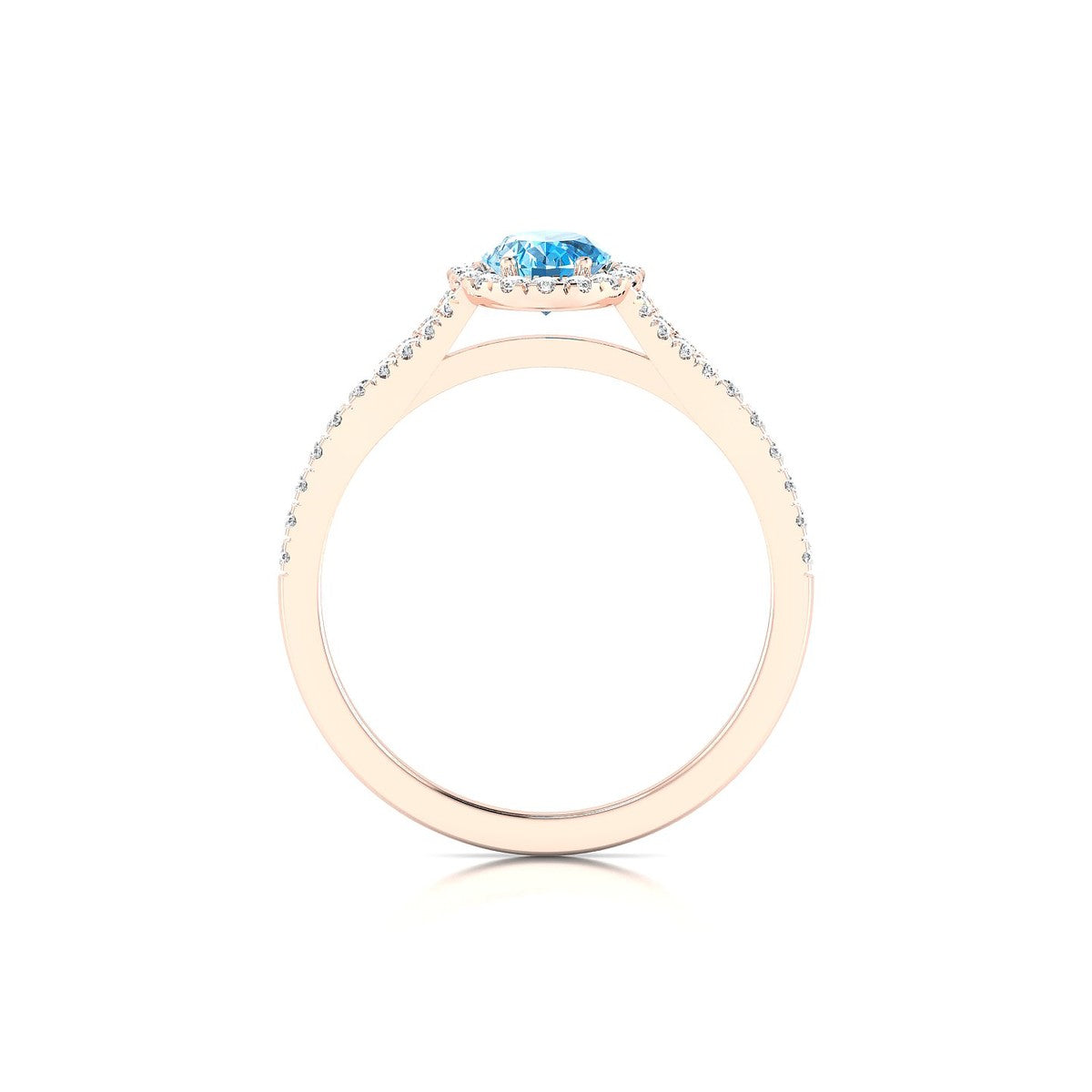 Dream | 18k Rose Gold 7 x 5 mm Oval Topaz Ring