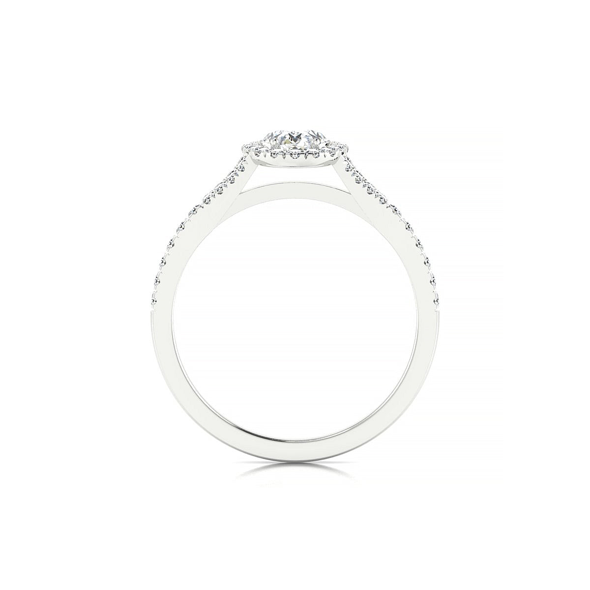 Dream | 18k White Gold 7 x 5 mm Oval Diamond Ring