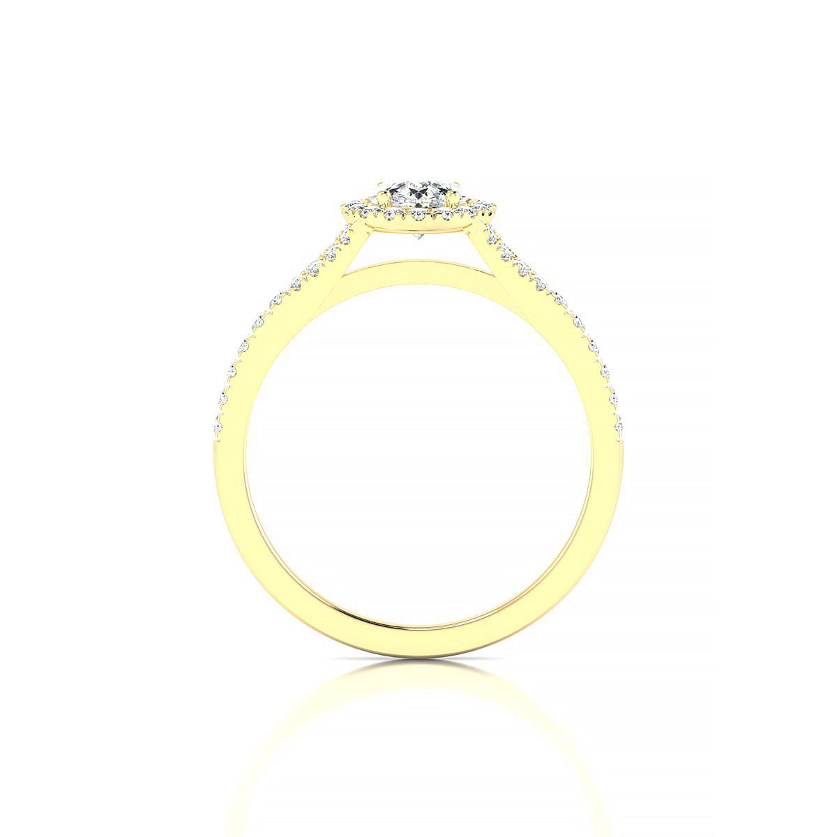 Dream | 18k Yellow Gold 5.2 mm Round Diamond Ring