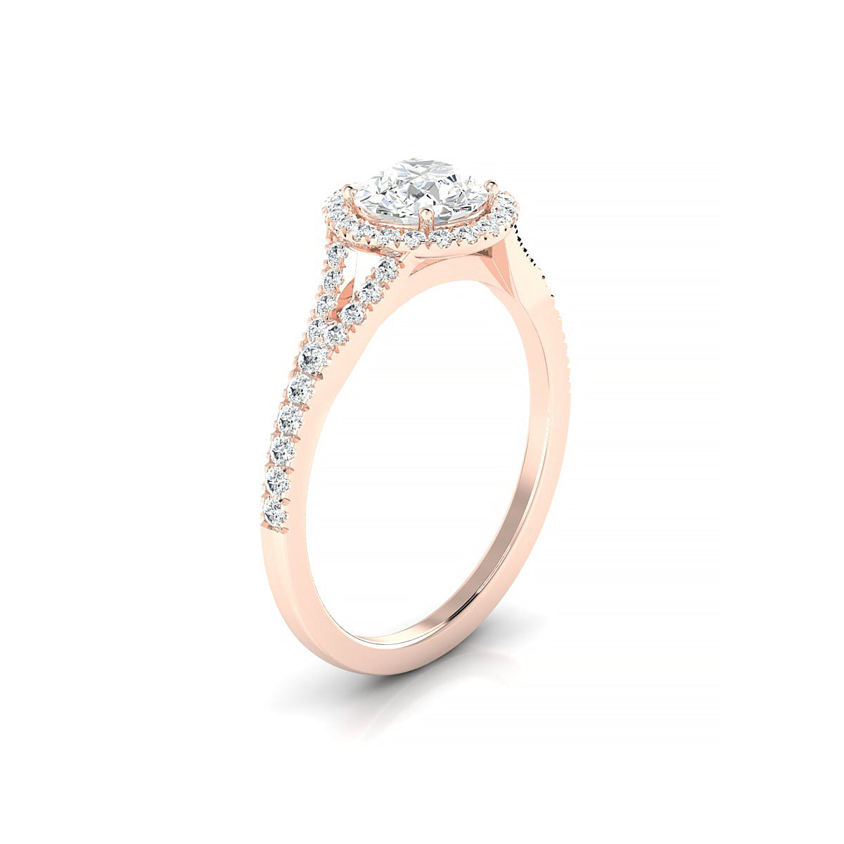 Dream | 18k Rose Gold 5.7 mm Round Diamond Ring