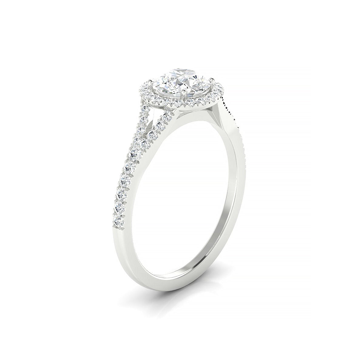 Dream | 18k White Gold 5.7 mm Round Diamond Ring