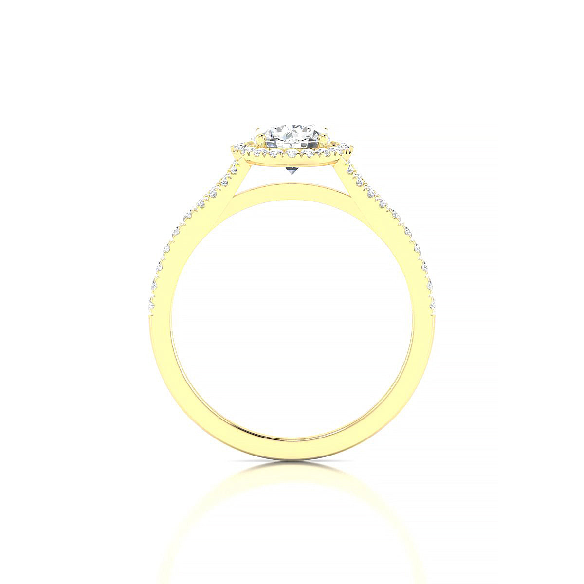 Dream | 18k Yellow Gold 5.7 mm Round Diamond Ring