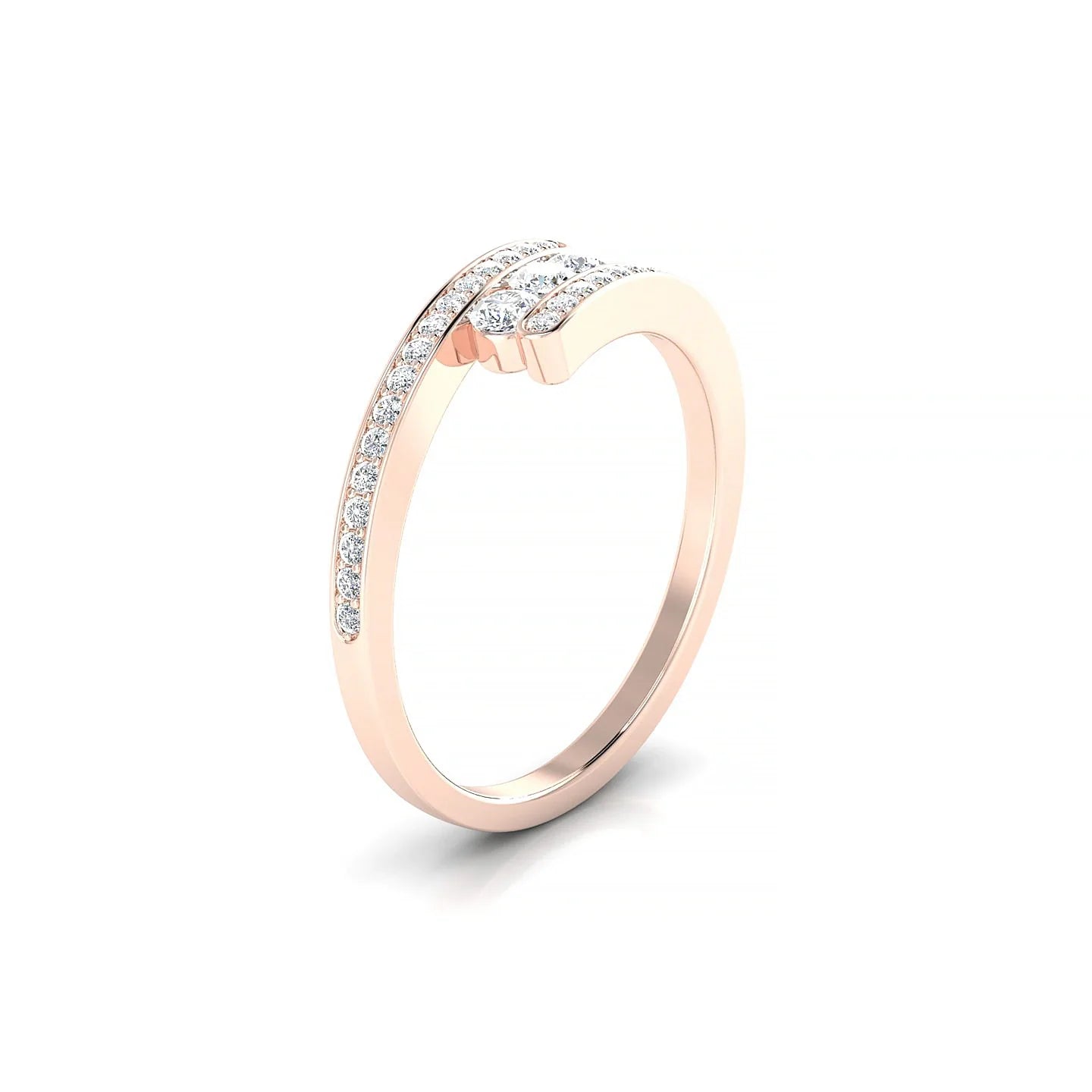 Drift | 18k Rose Gold 2.5 mm Round Diamond Ring