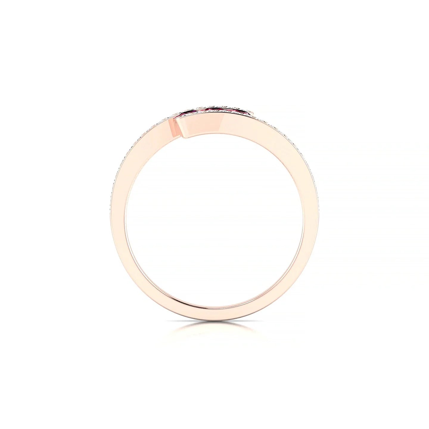Drift | 18k Rose Gold 2.5 mm Round Ruby Ring