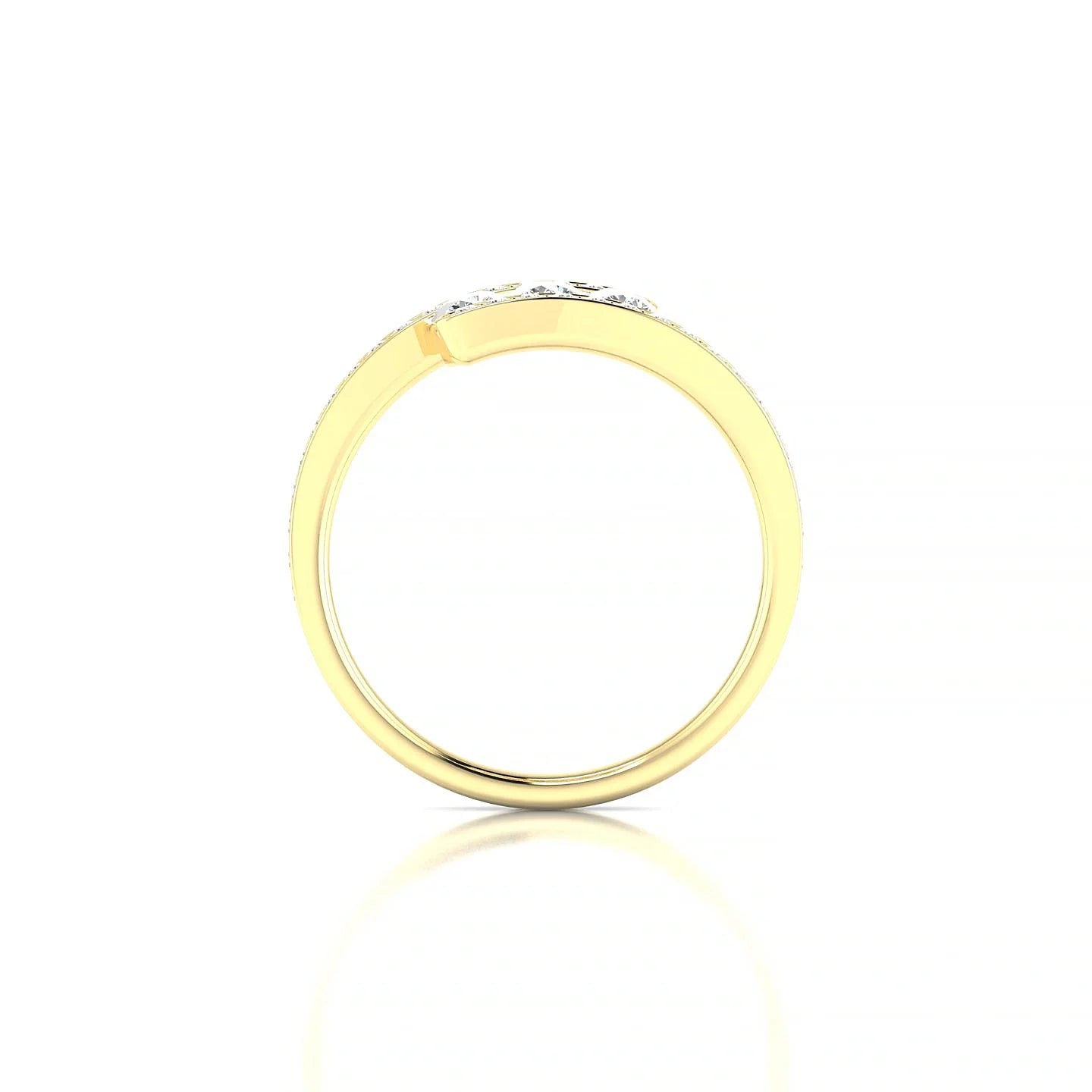 Drift | 18k Yellow Gold 3 mm Round Diamond Ring