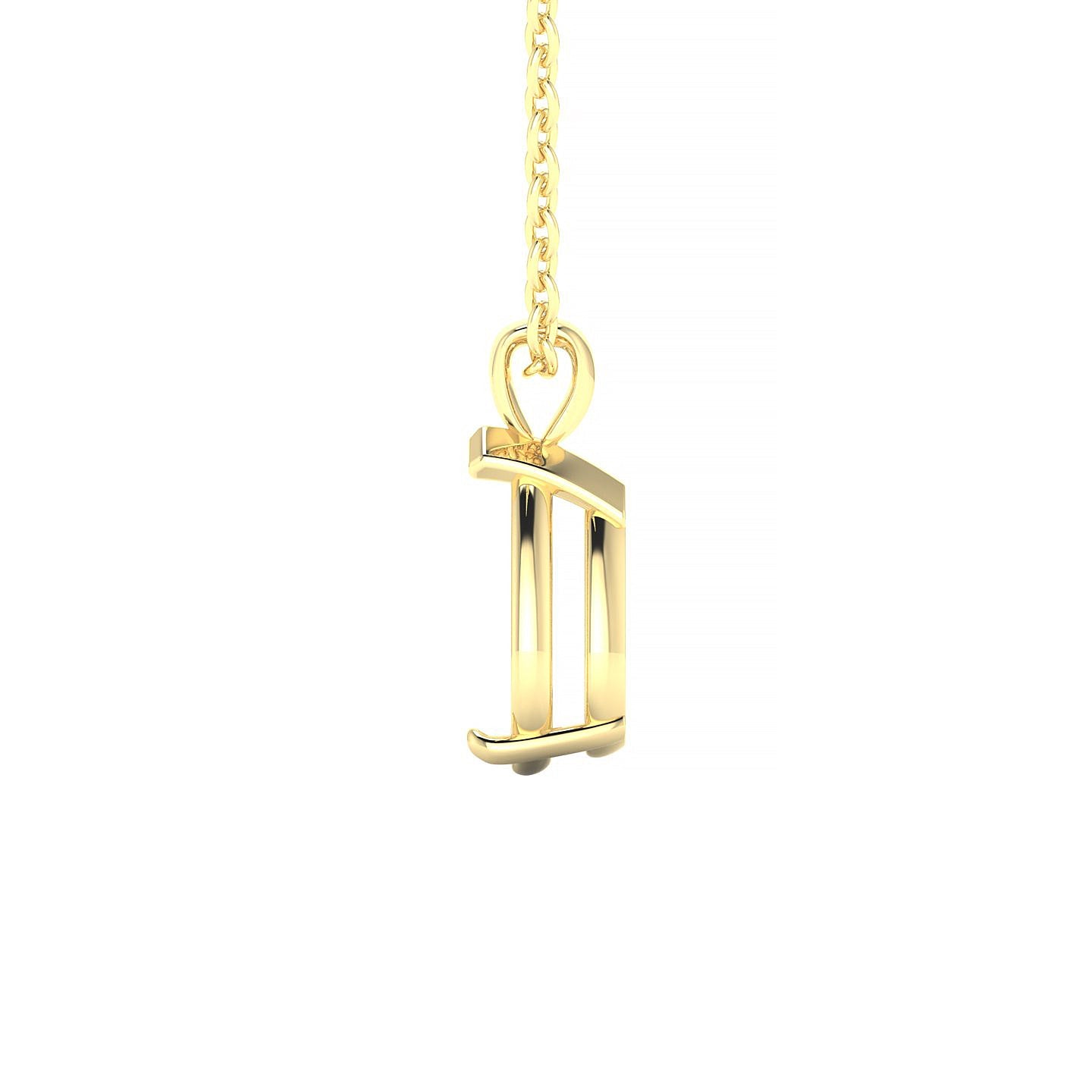 Drop Pear 2-2.99 ct | 18k Yellow Gold Solitaire Pendant