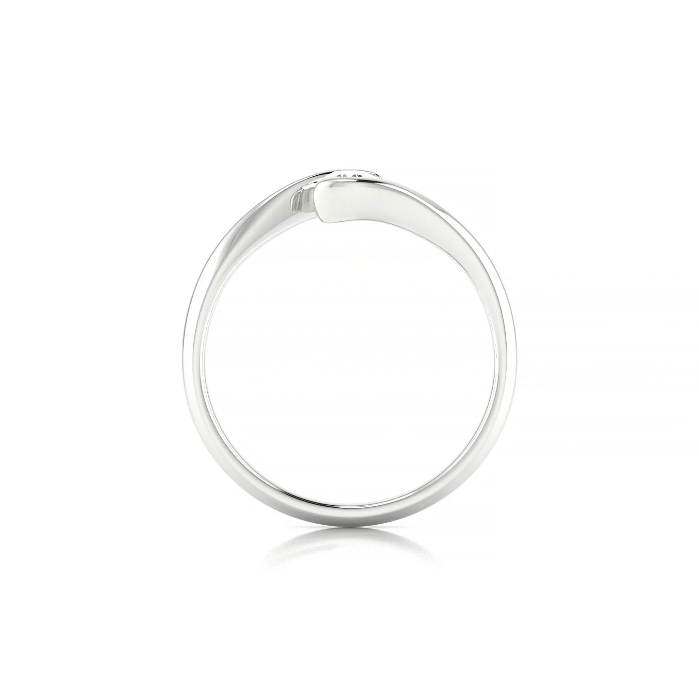Embrace | 18k White Gold 3.7 mm Round Diamond Ring