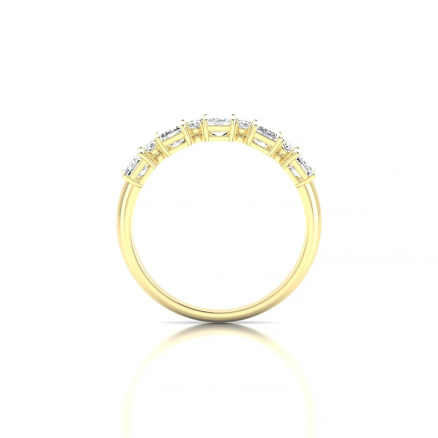 Eminence | 18k Yellow Gold 5 x 3 mm Emerald Diamond Ring