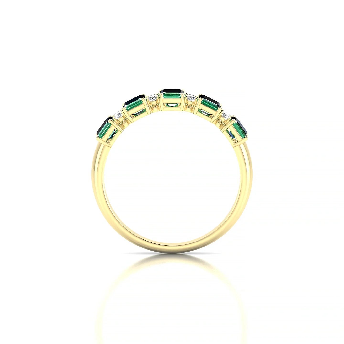 Eminence | 18k Yellow Gold 5 x 3 mm Emerald Emerald Ring