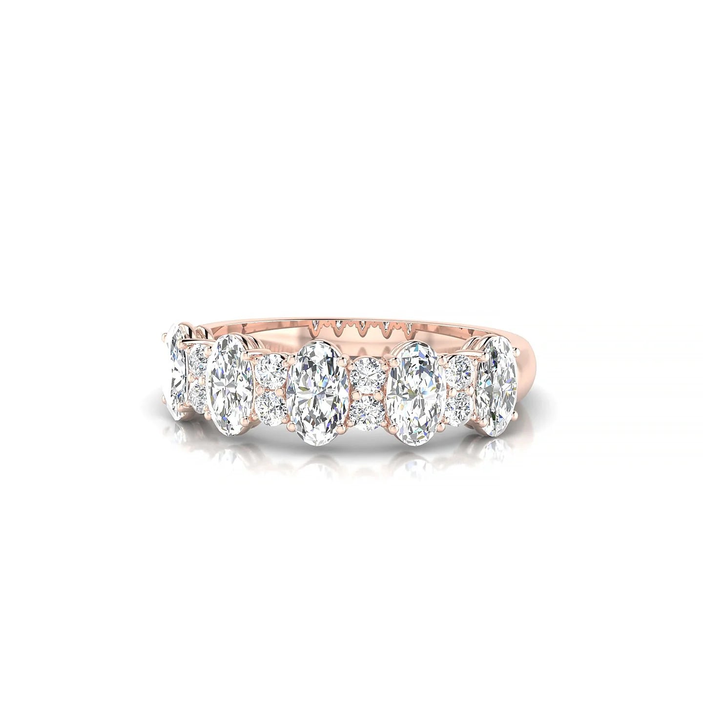 Eminence | 18k Rose Gold 5 x 3 mm Oval Diamond Ring