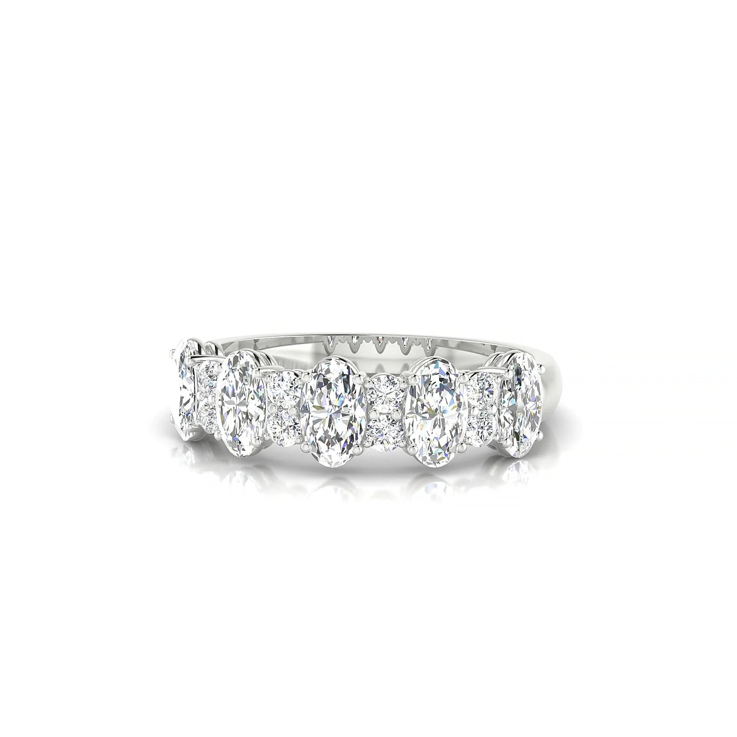 Eminence | 18k White Gold 5 x 3 mm Oval Diamond Ring