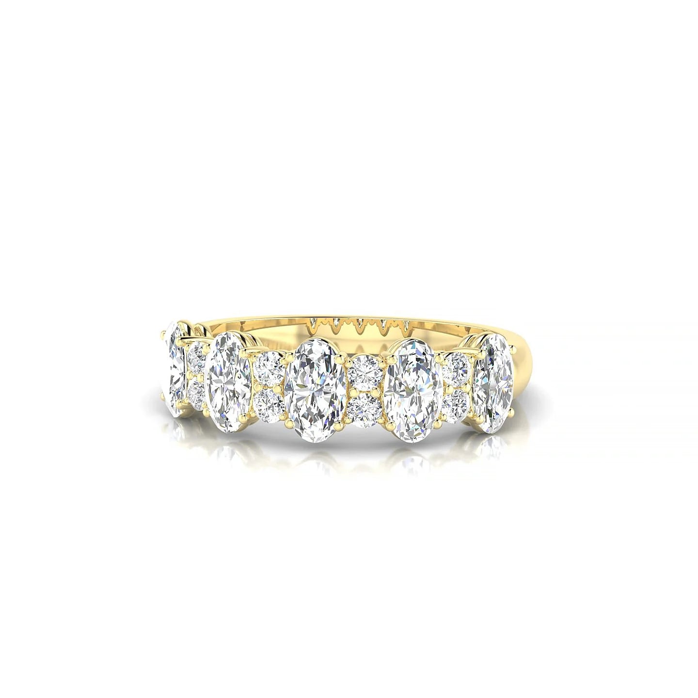 Eminence | 18k Yellow Gold 5 x 3 mm Oval Diamond Ring