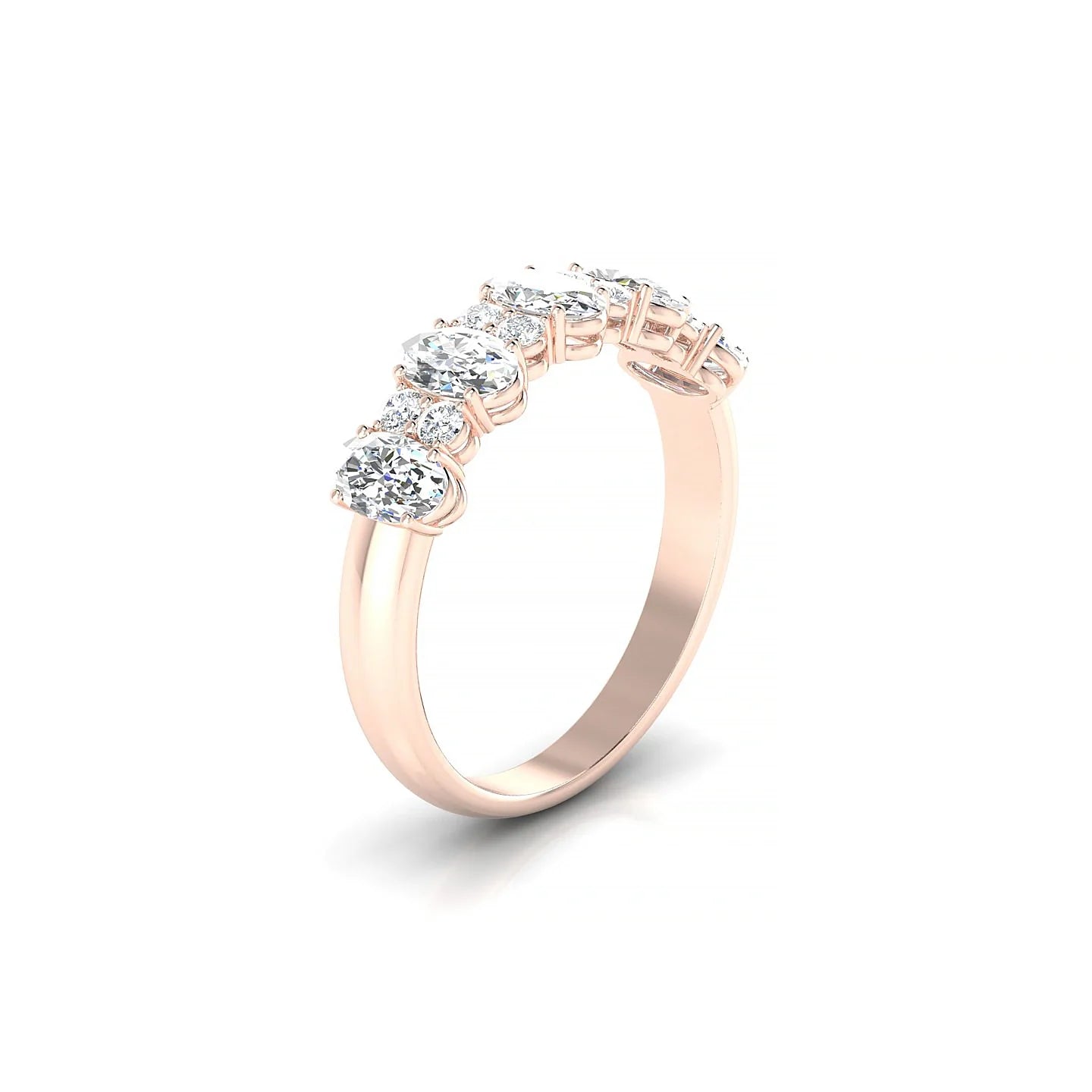 Eminence | 18k Rose Gold 5 x 3 mm Oval Diamond Ring