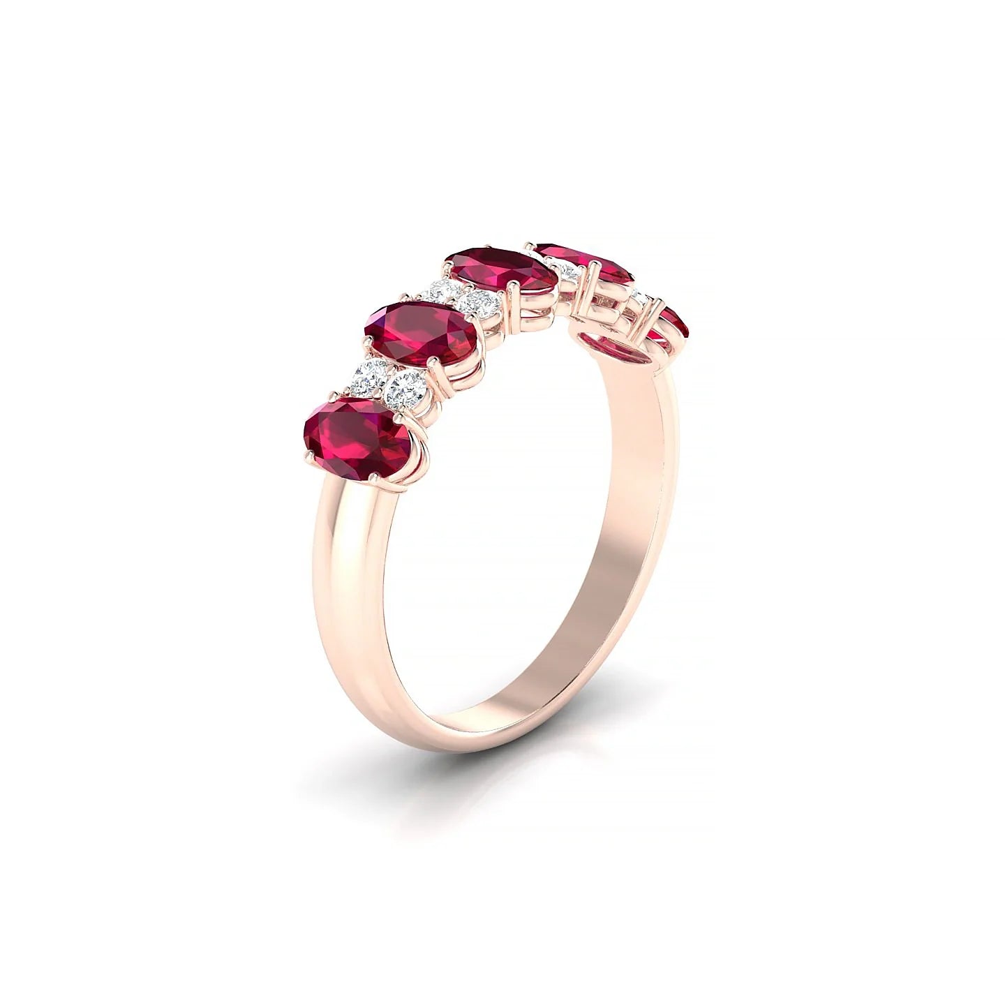 Eminence | 18k Rose Gold 5 x 3 mm Oval Ruby Ring
