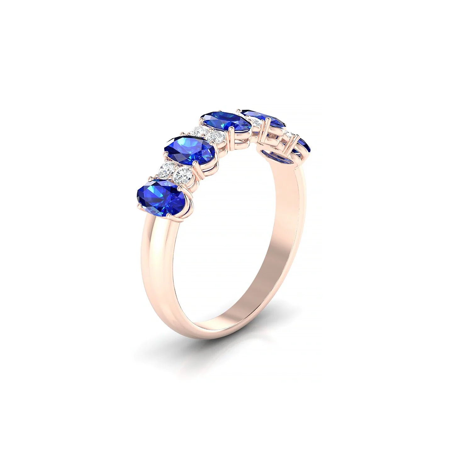 Eminence | 18k Rose Gold 5 x 3 mm Oval Sapphire Ring