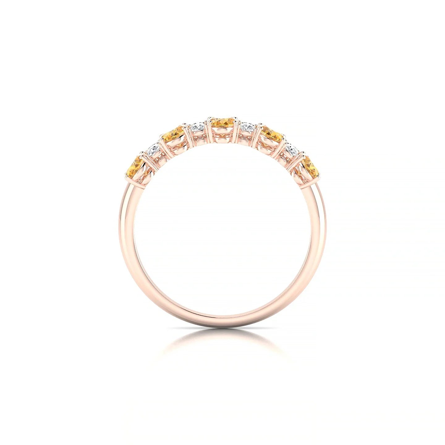 Eminence | 18k Rose Gold 5 x 3 mm Oval Citrine Ring