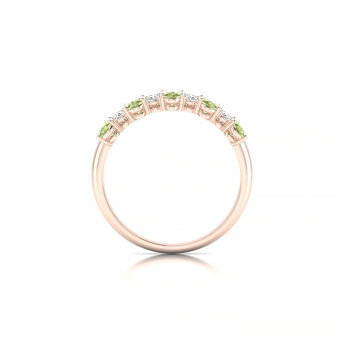 Eminence | 18k Rose Gold 5 x 3 mm Oval Peridot Ring