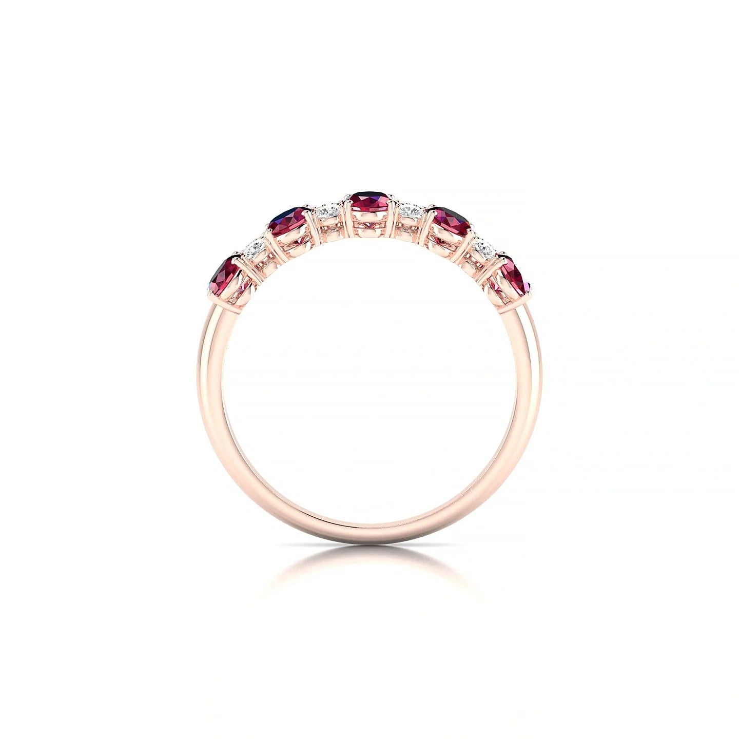 Eminence | 18k Rose Gold 5 x 3 mm Oval Ruby Ring