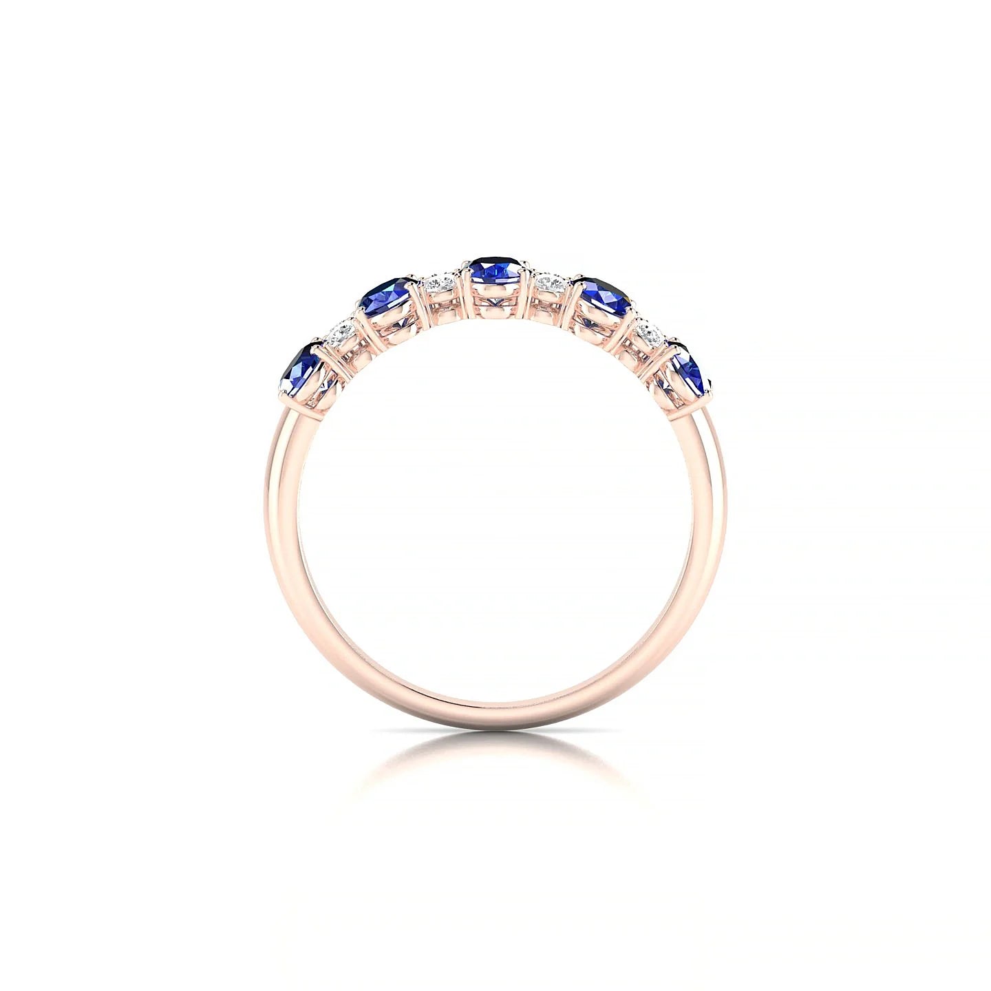 Eminence | 18k Rose Gold 5 x 3 mm Oval Sapphire Ring