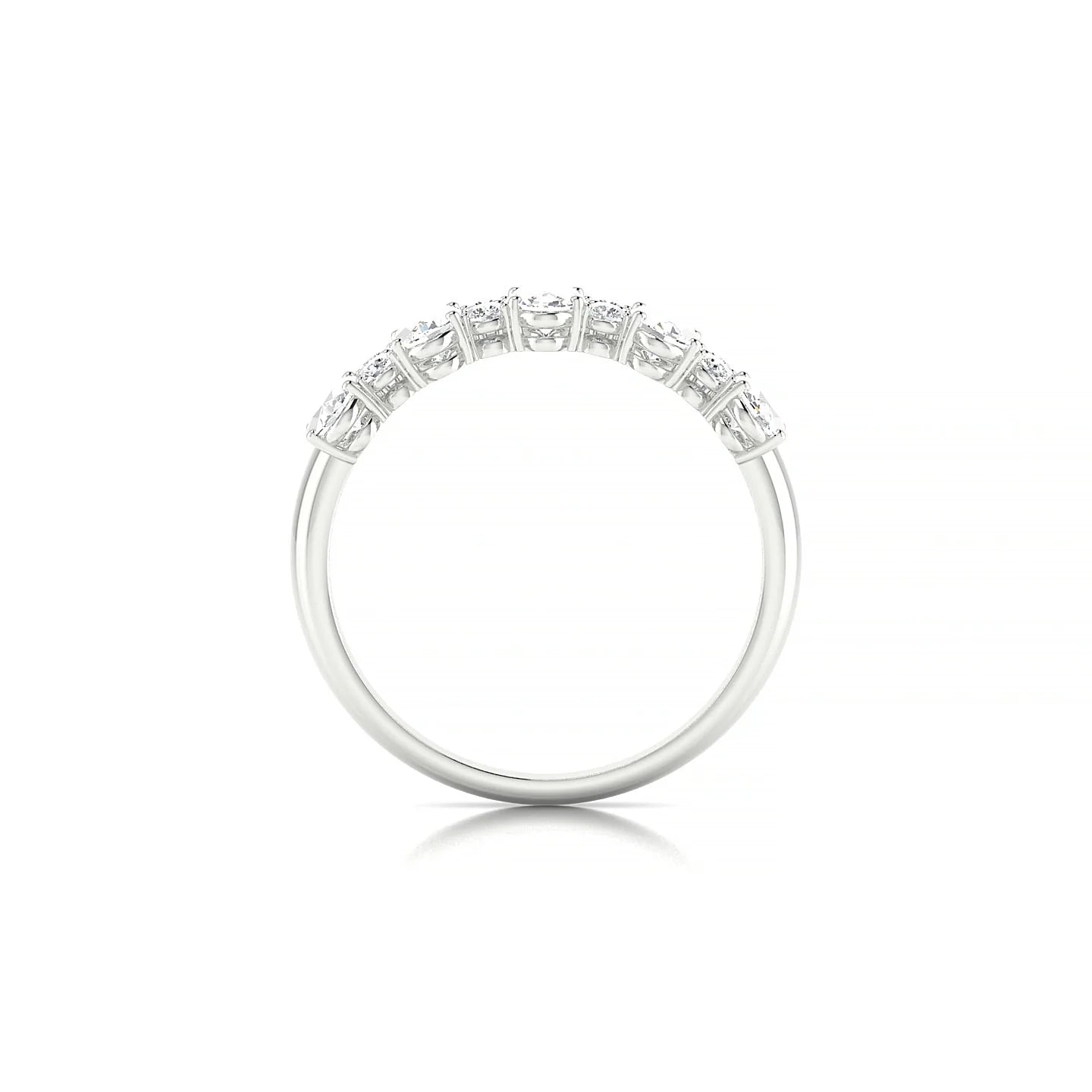 Eminence | 18k White Gold 5 x 3 mm Oval Diamond Ring