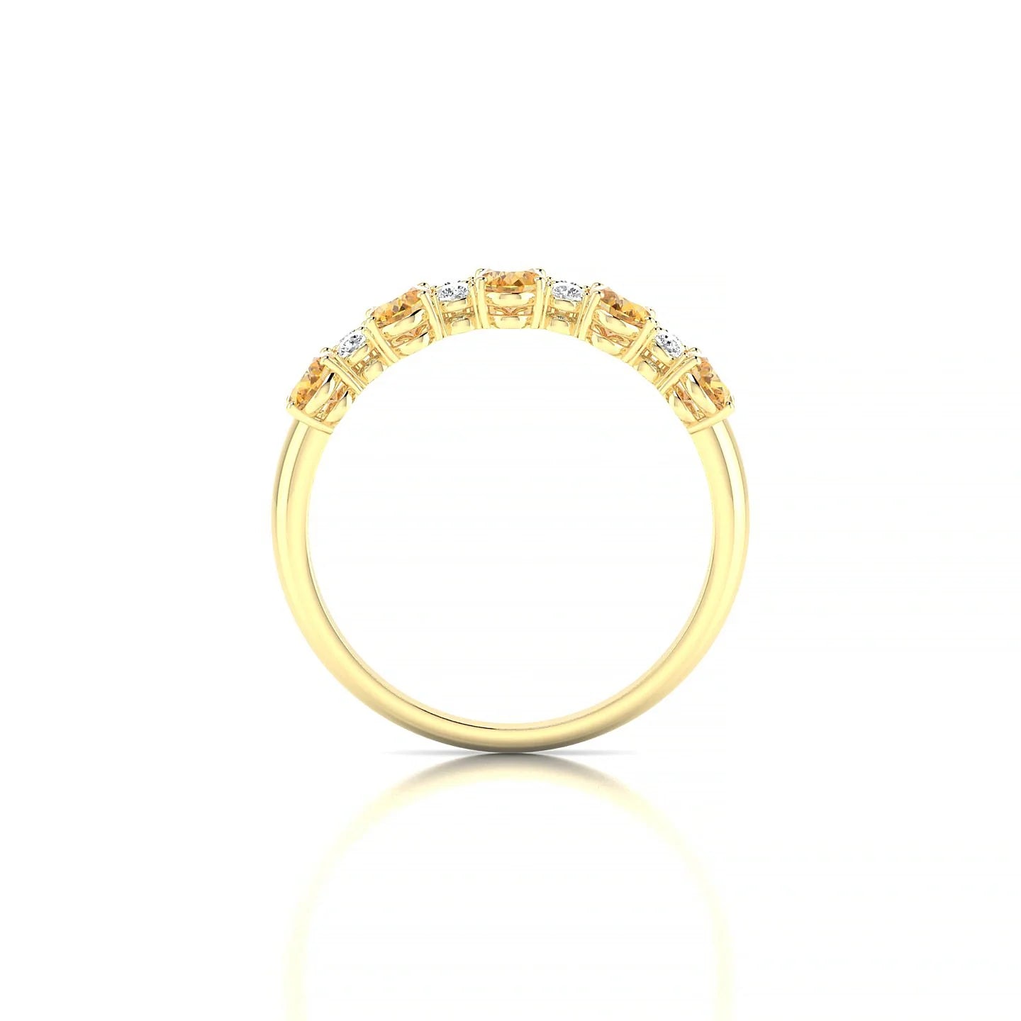 Eminence | 18k Yellow Gold 5 x 3 mm Oval Citrine Ring