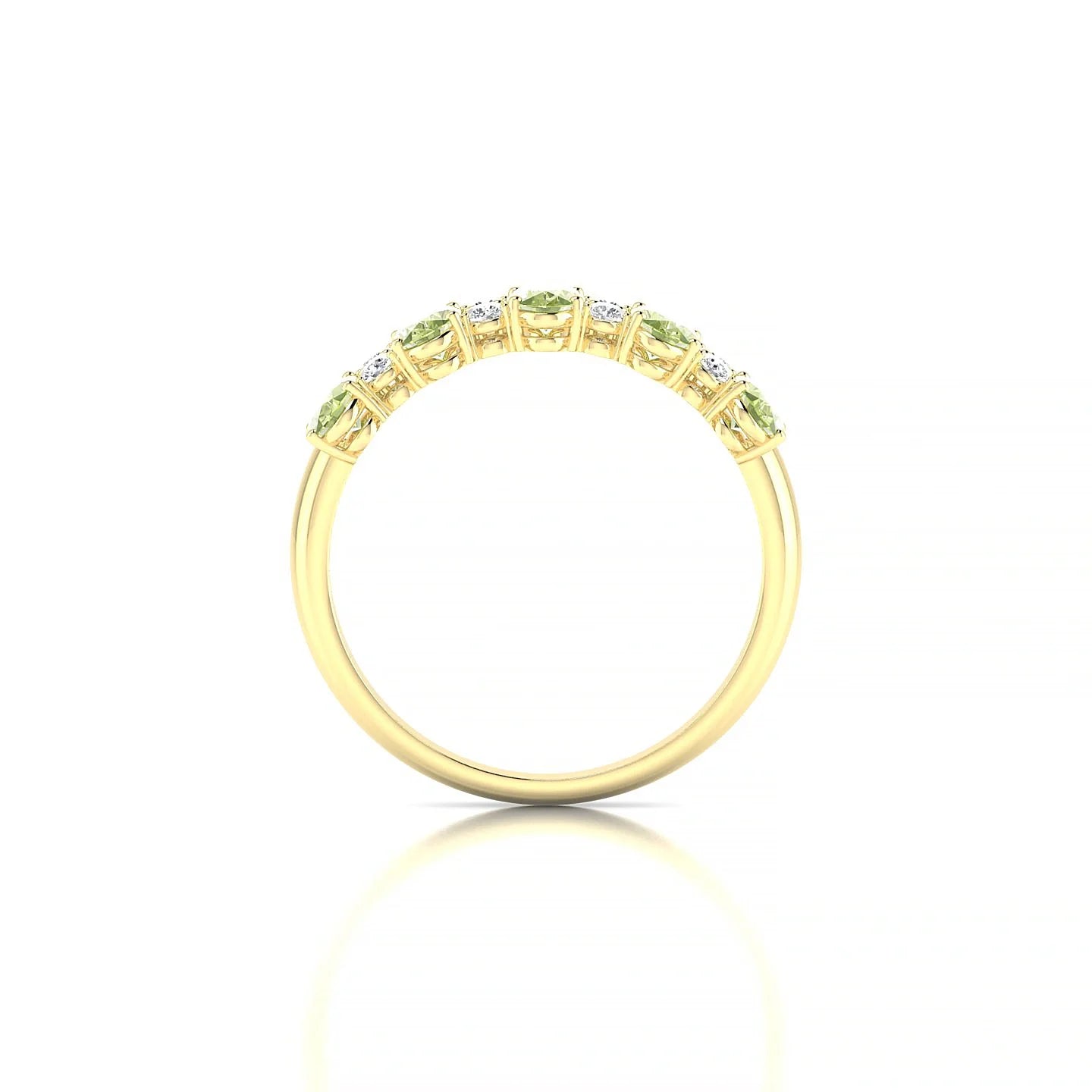 Eminence | 18k Yellow Gold 5 x 3 mm Oval Peridot Ring