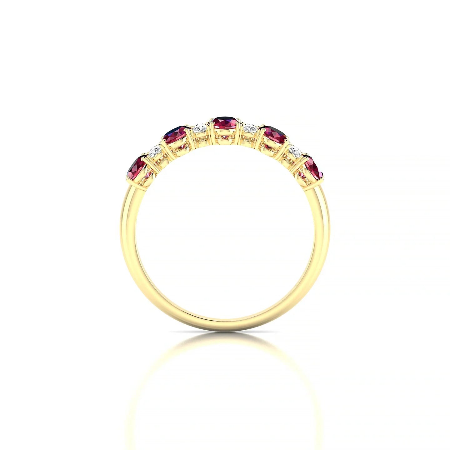 Eminence | 18k Yellow Gold 5 x 3 mm Oval Ruby Ring