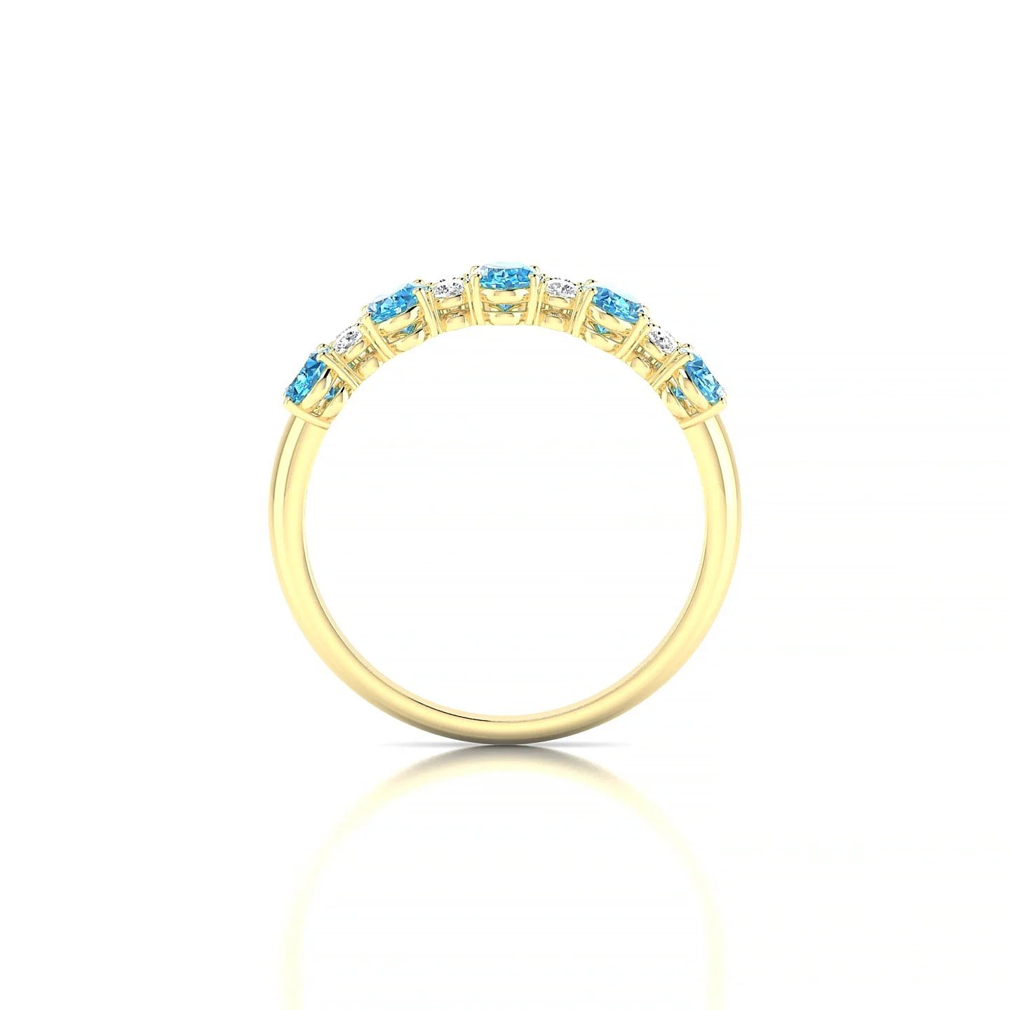 Eminence | 18k Yellow Gold 5 x 3 mm Oval Topaz Ring