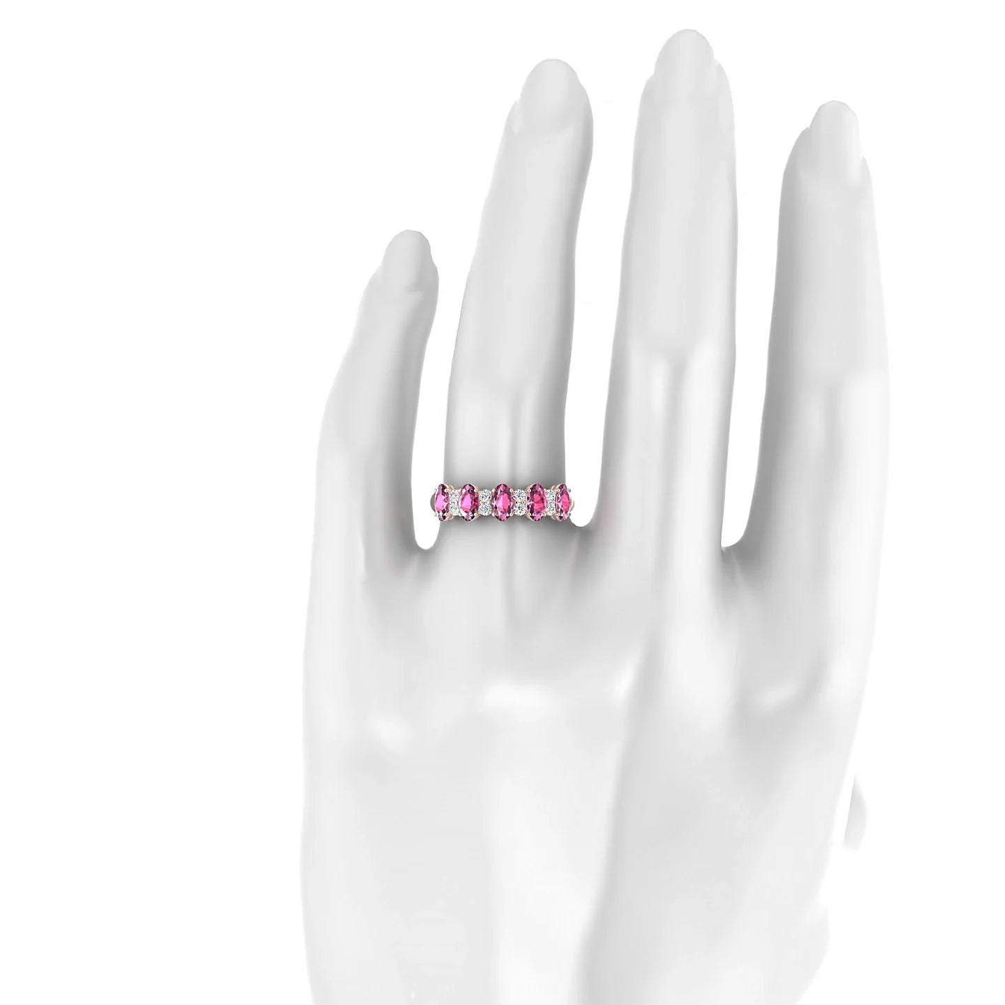 Eminence | 18k Rose Gold 5 x 3 mm Oval Rhodolite Ring