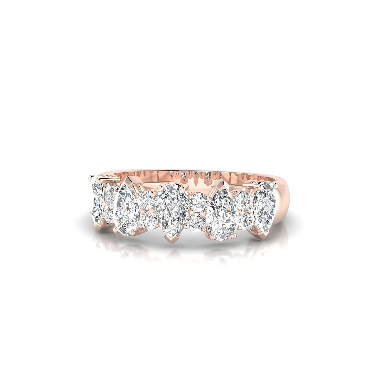 Eminence | 18k Rose Gold 5 x 3 mm Pear Diamond Ring