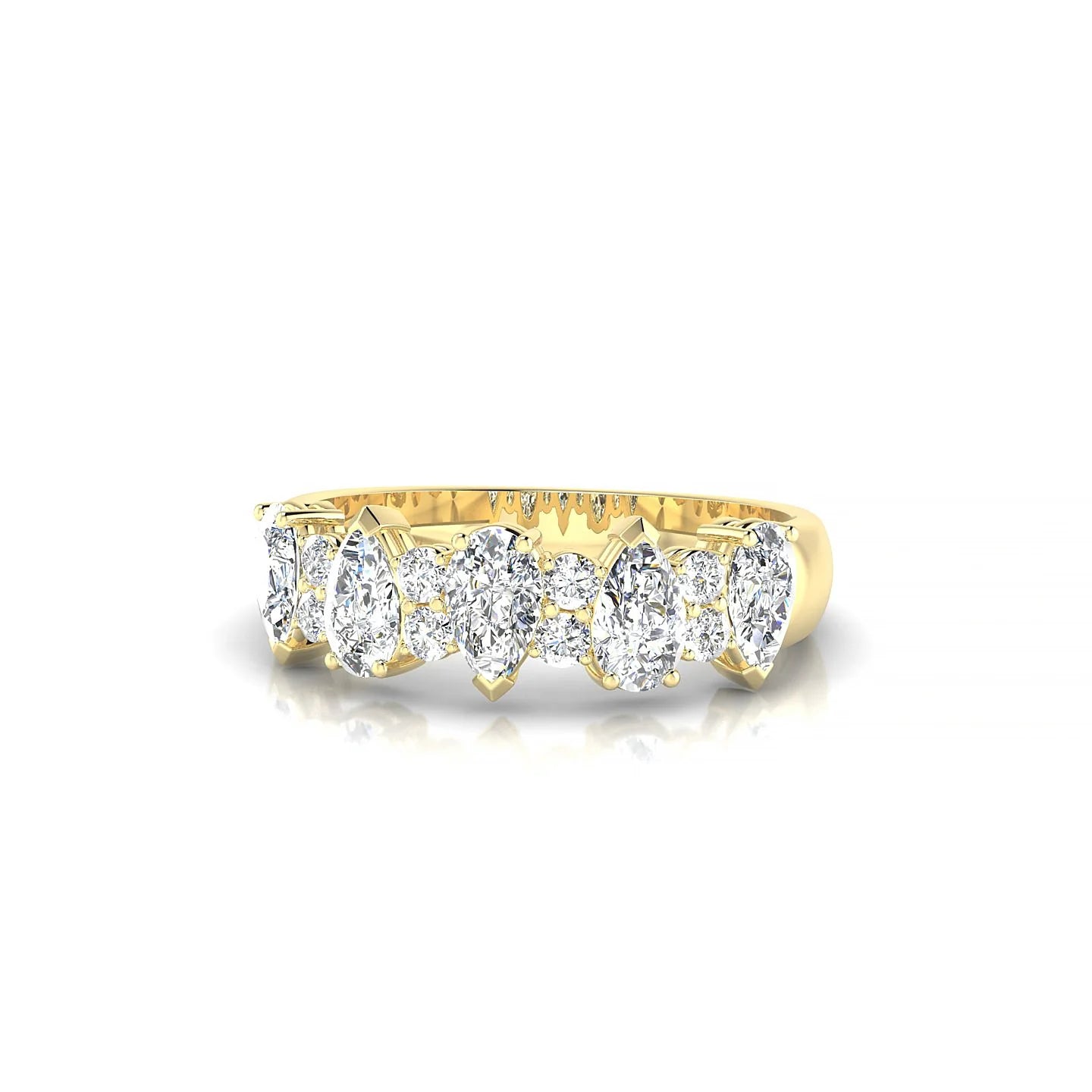 Eminence | 18k Yellow Gold 5 x 3 mm Pear Diamond Ring