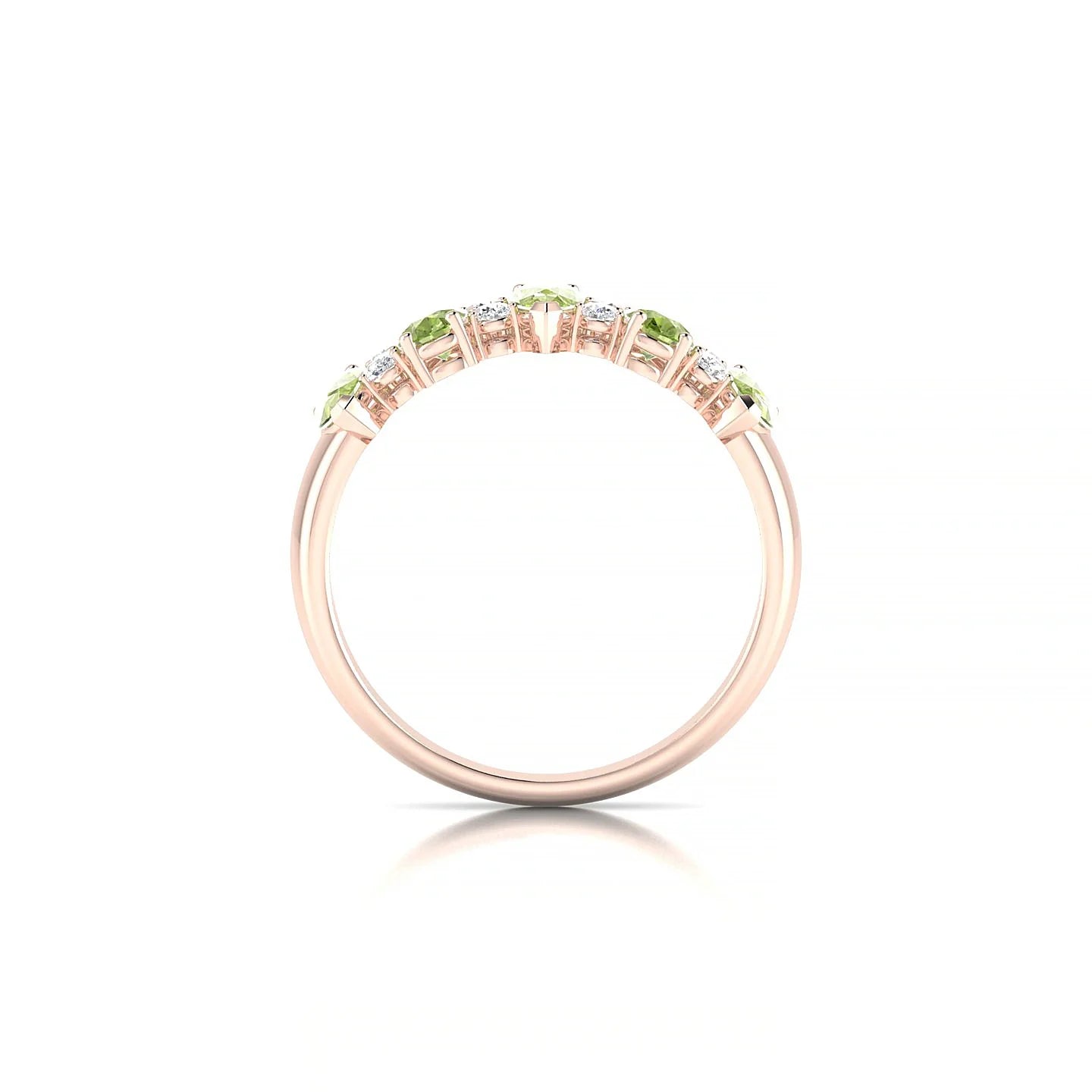 Eminence | 18k Rose Gold 5 x 3 mm Pear Peridot Ring