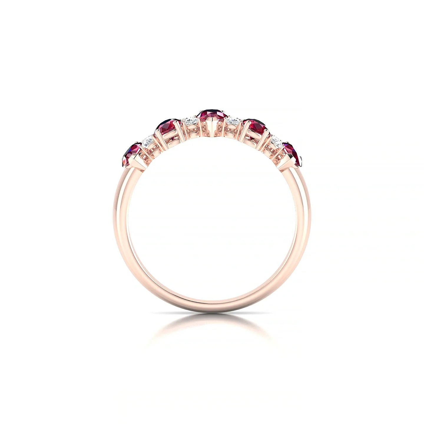 Eminence | 18k Rose Gold 5 x 3 mm Pear Ruby Ring
