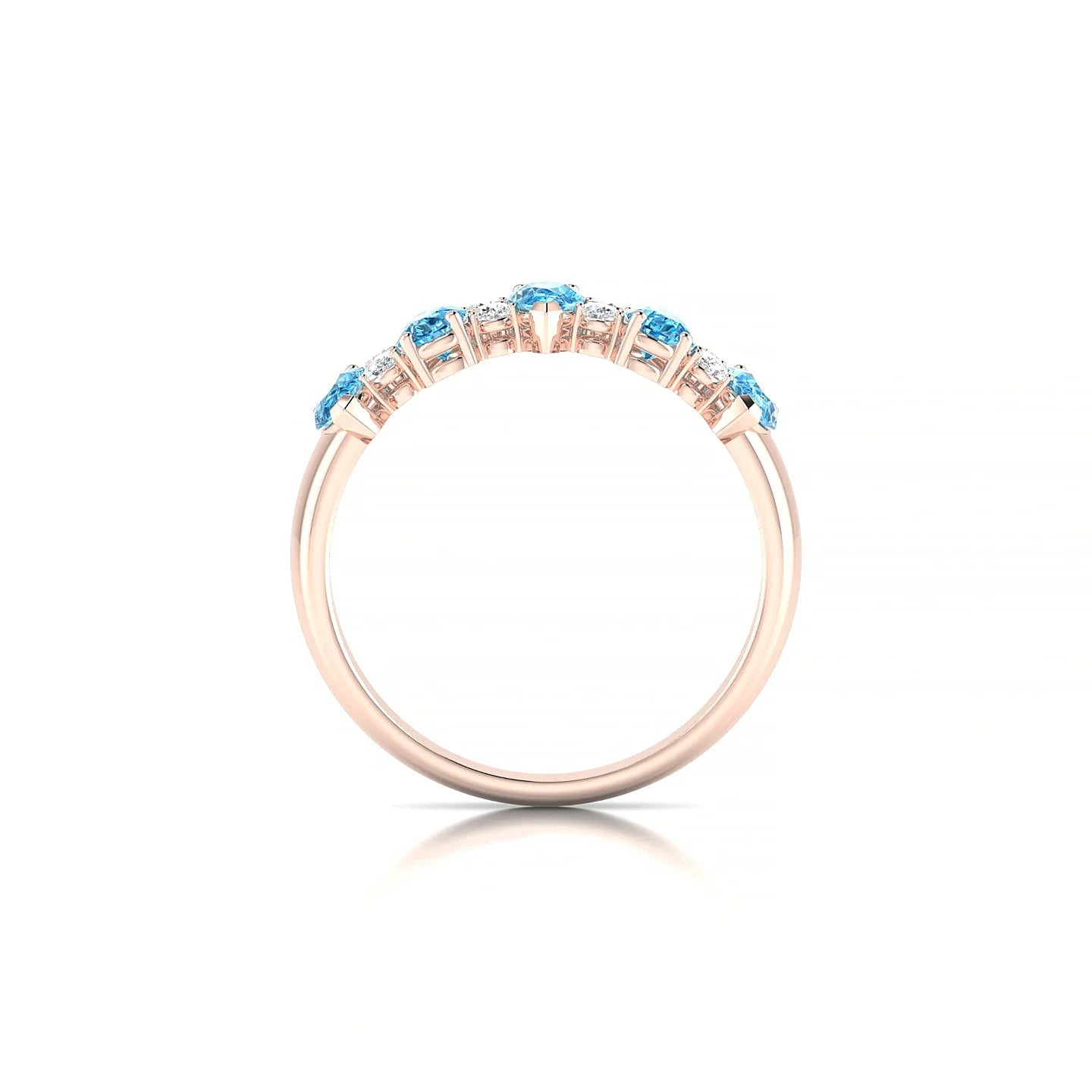 Eminence | 18k Rose Gold 5 x 3 mm Pear Topaz Ring