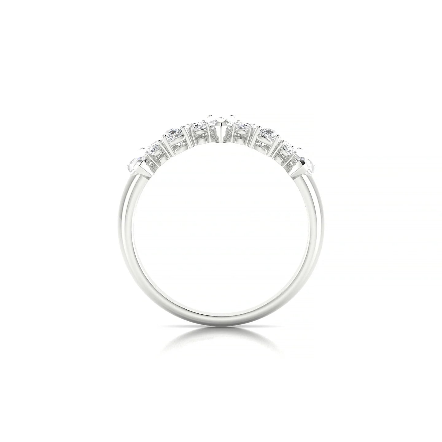 Eminence | 18k White Gold 5 x 3 mm Pear Diamond Ring