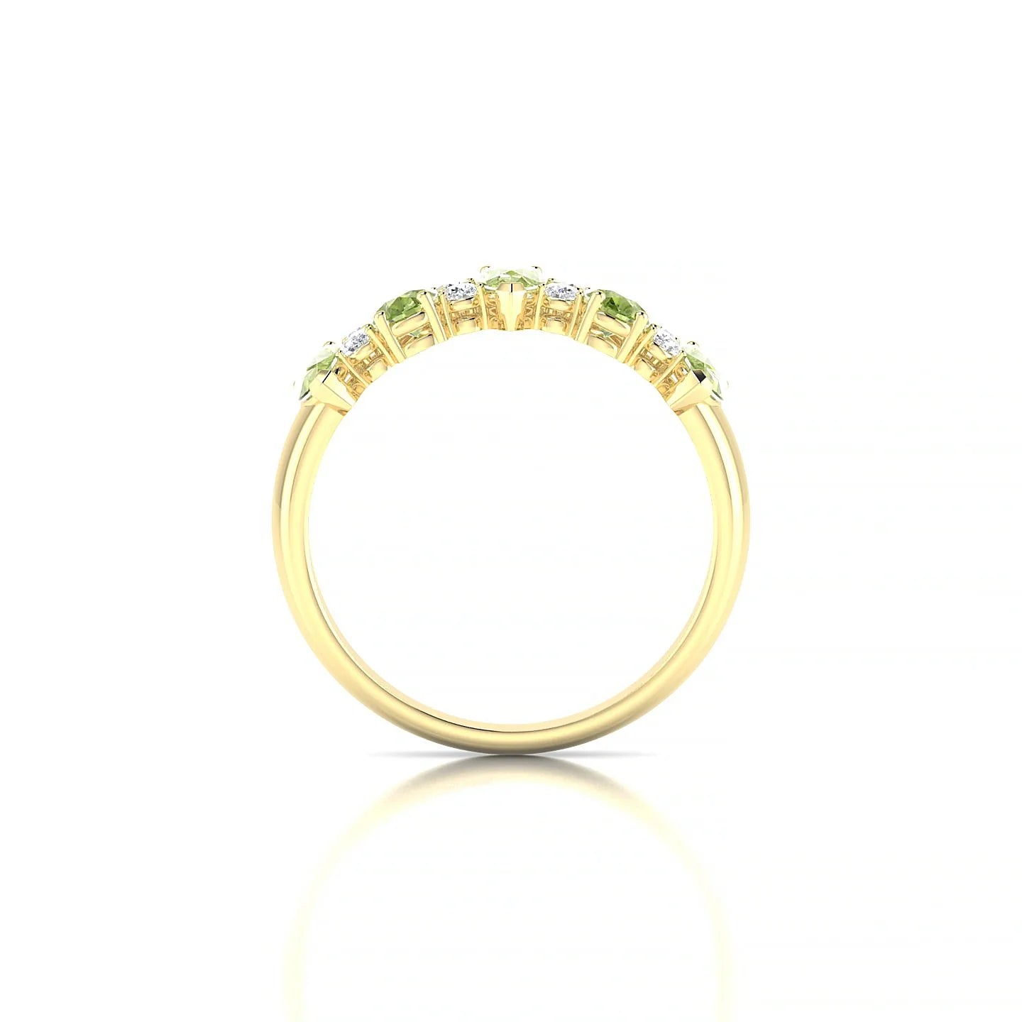Eminence | 18k Yellow Gold 5 x 3 mm Pear Peridot Ring