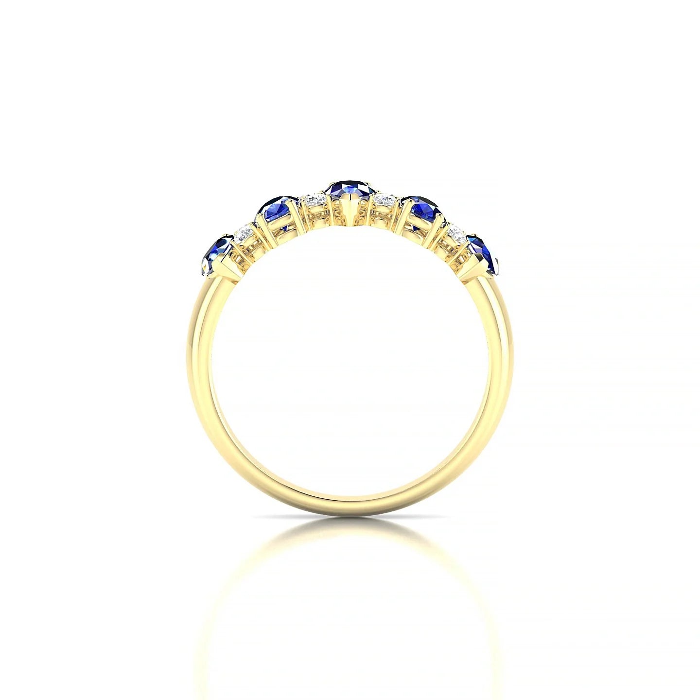 Eminence | 18k Yellow Gold 5 x 3 mm Pear Sapphire Ring