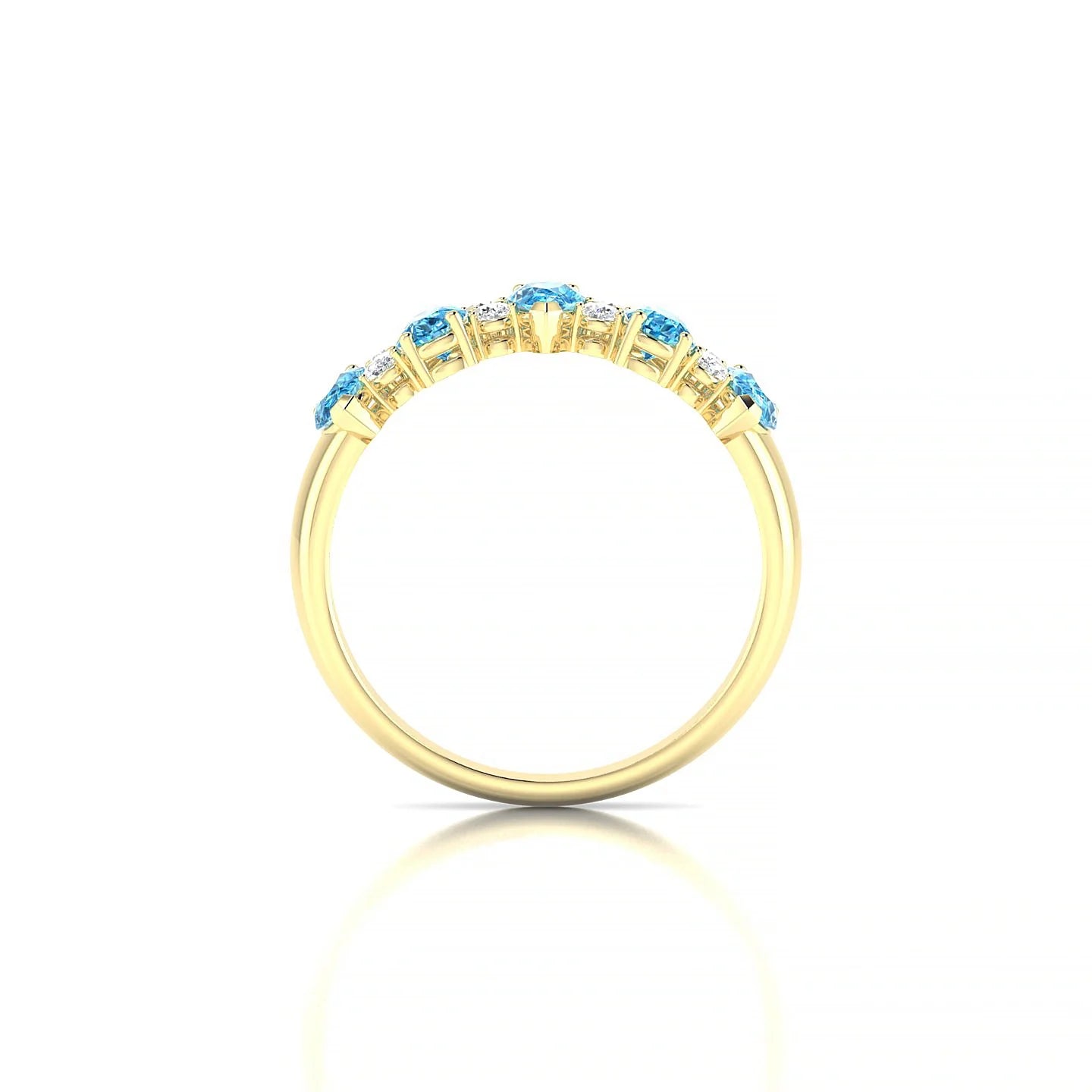 Eminence | 18k Yellow Gold 5 x 3 mm Pear Topaz Ring