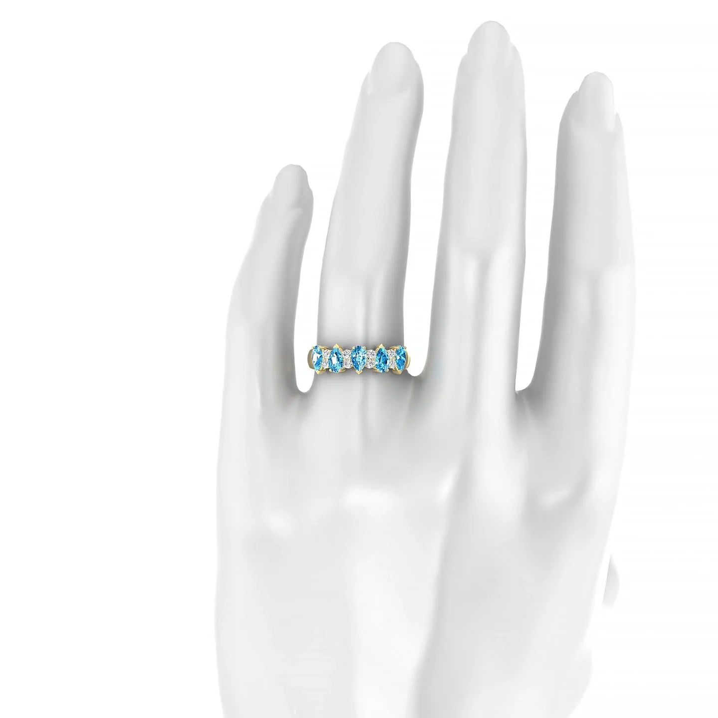 Eminence | 18k Yellow Gold 5 x 3 mm Pear Topaz Ring