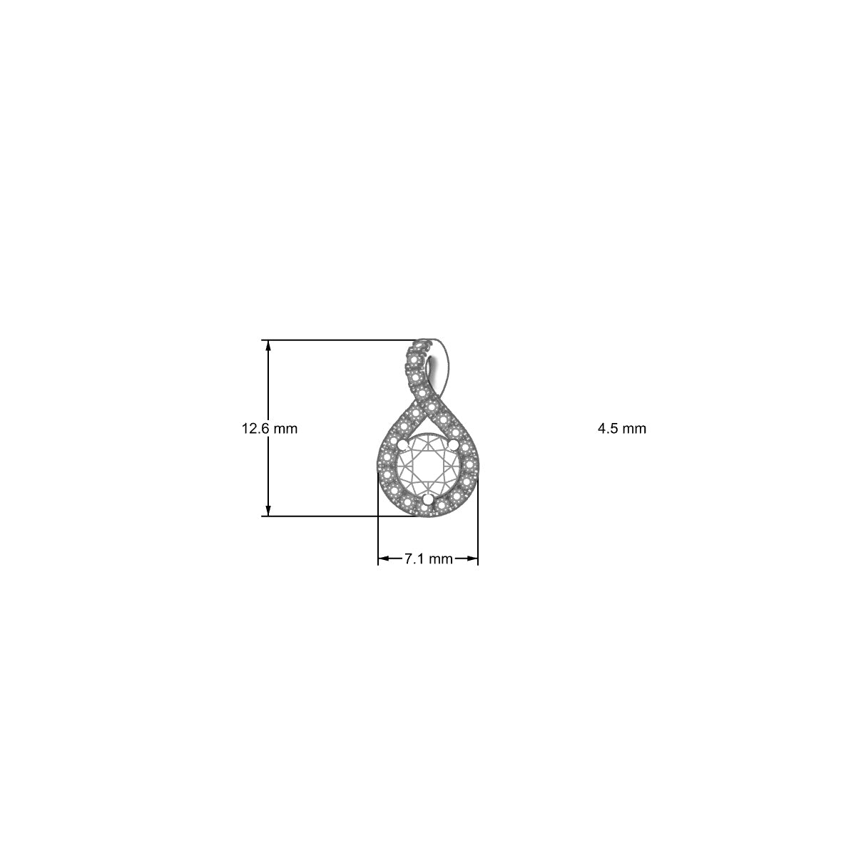 Essence | 18k Yellow Gold 4.2 mm Round Diamond Earrings