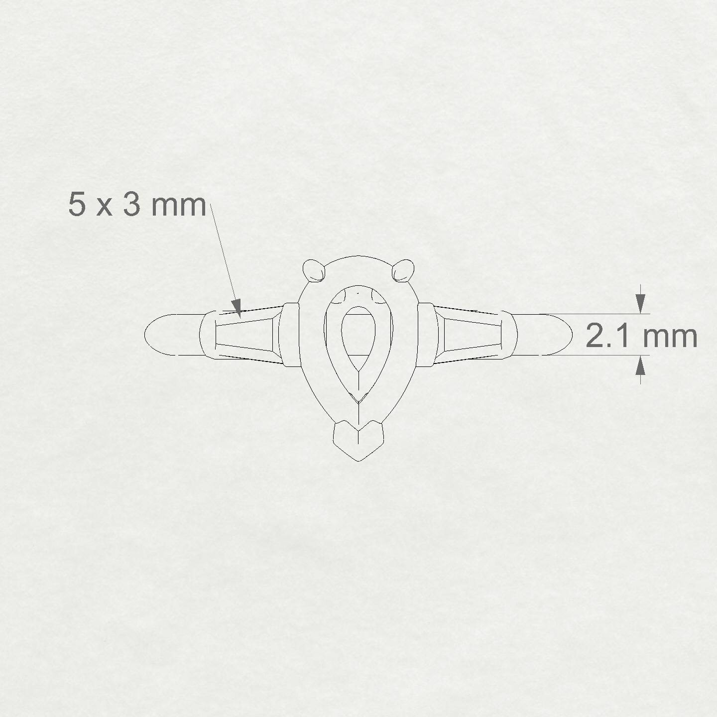 Everlasting Pear 2-2.99 ct | 18k Yellow Gold Side Stones Ring