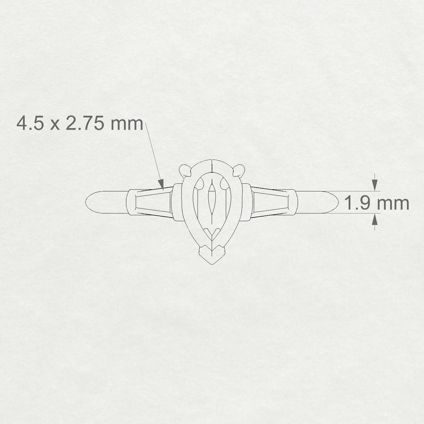 Everlasting Pear 1-1.99 ct | 18k Rose Gold Side Stones Ring