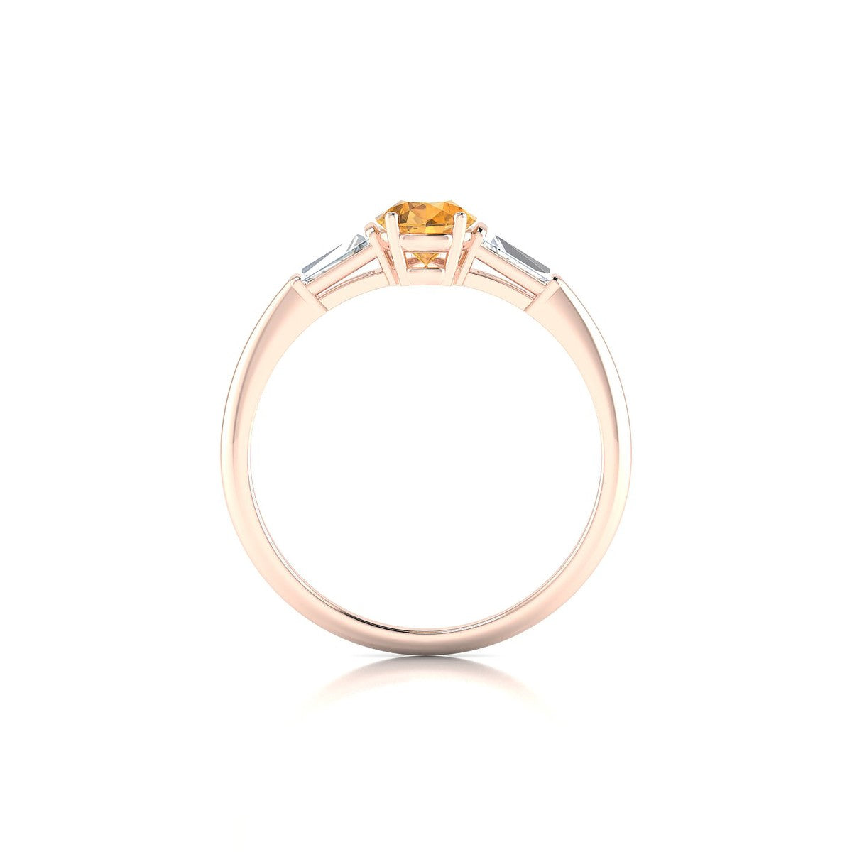Everlasting | 18k Rose Gold 7 x 5 mm Pear Citrine Ring