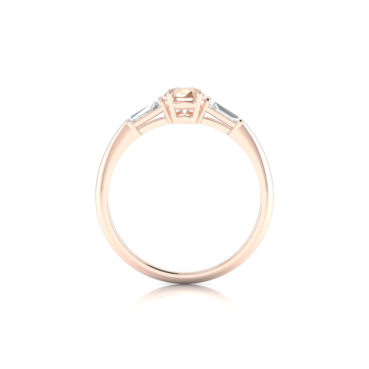Everlasting | 18k Rose Gold 7 x 5 mm Pear Morganite Ring