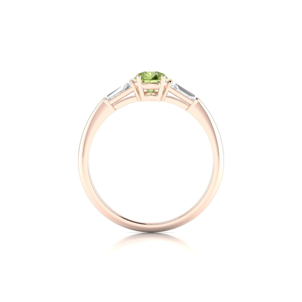 Everlasting | 18k Rose Gold 7 x 5 mm Pear Peridot Ring