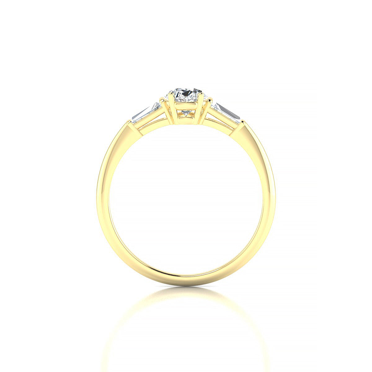 Everlasting | 18k Yellow Gold 7 x 5 mm Pear Diamond Ring