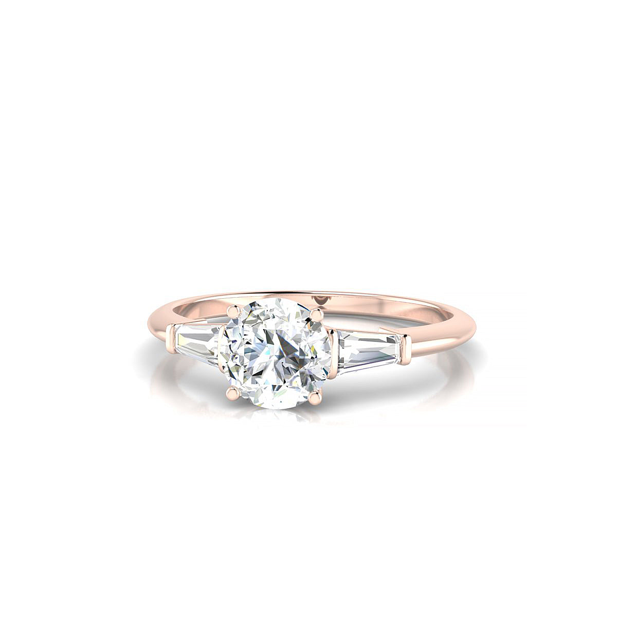 Everlasting | 18k Rose Gold 5.7 mm Round Diamond Ring