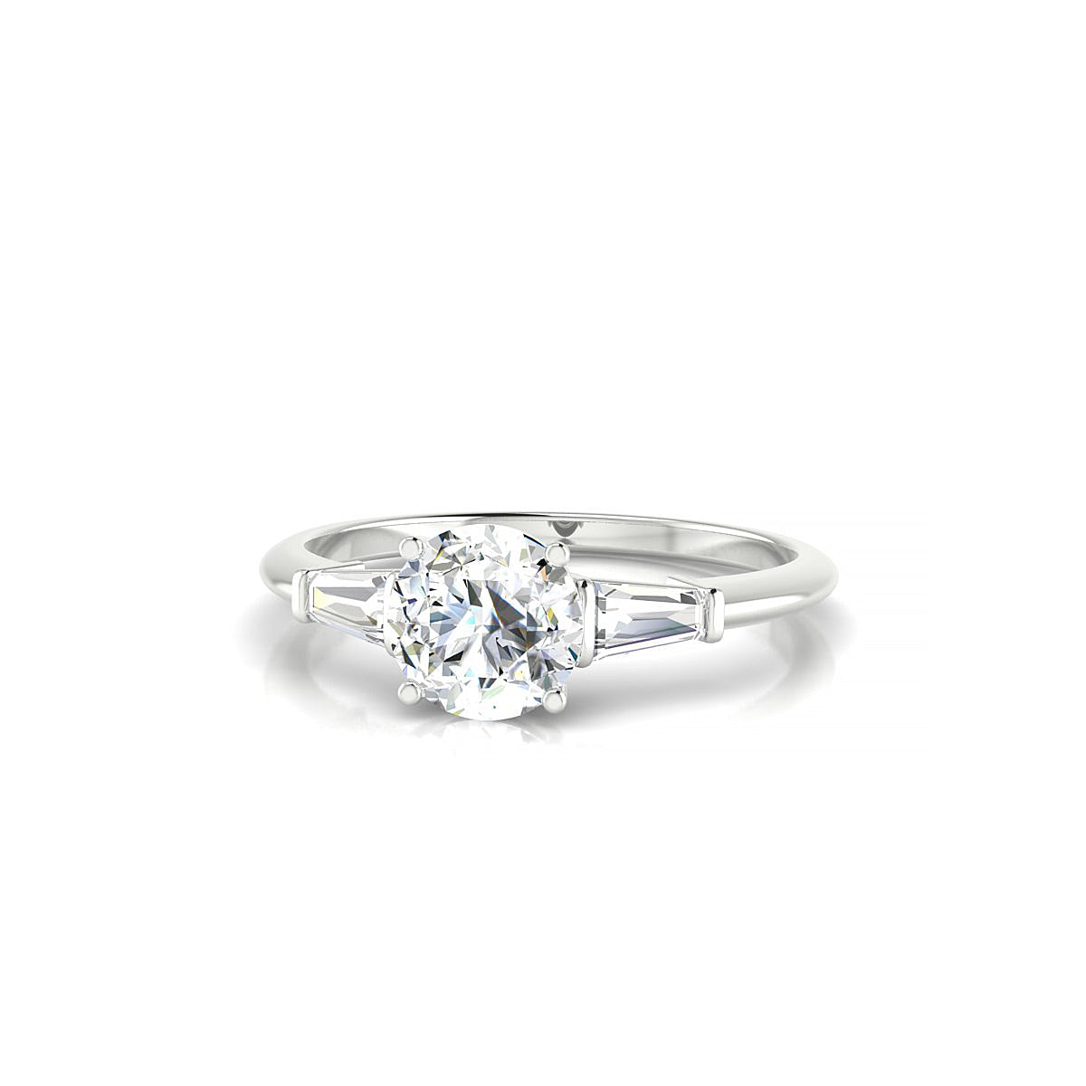 Everlasting | 18k White Gold 5.7 mm Round Diamond Ring