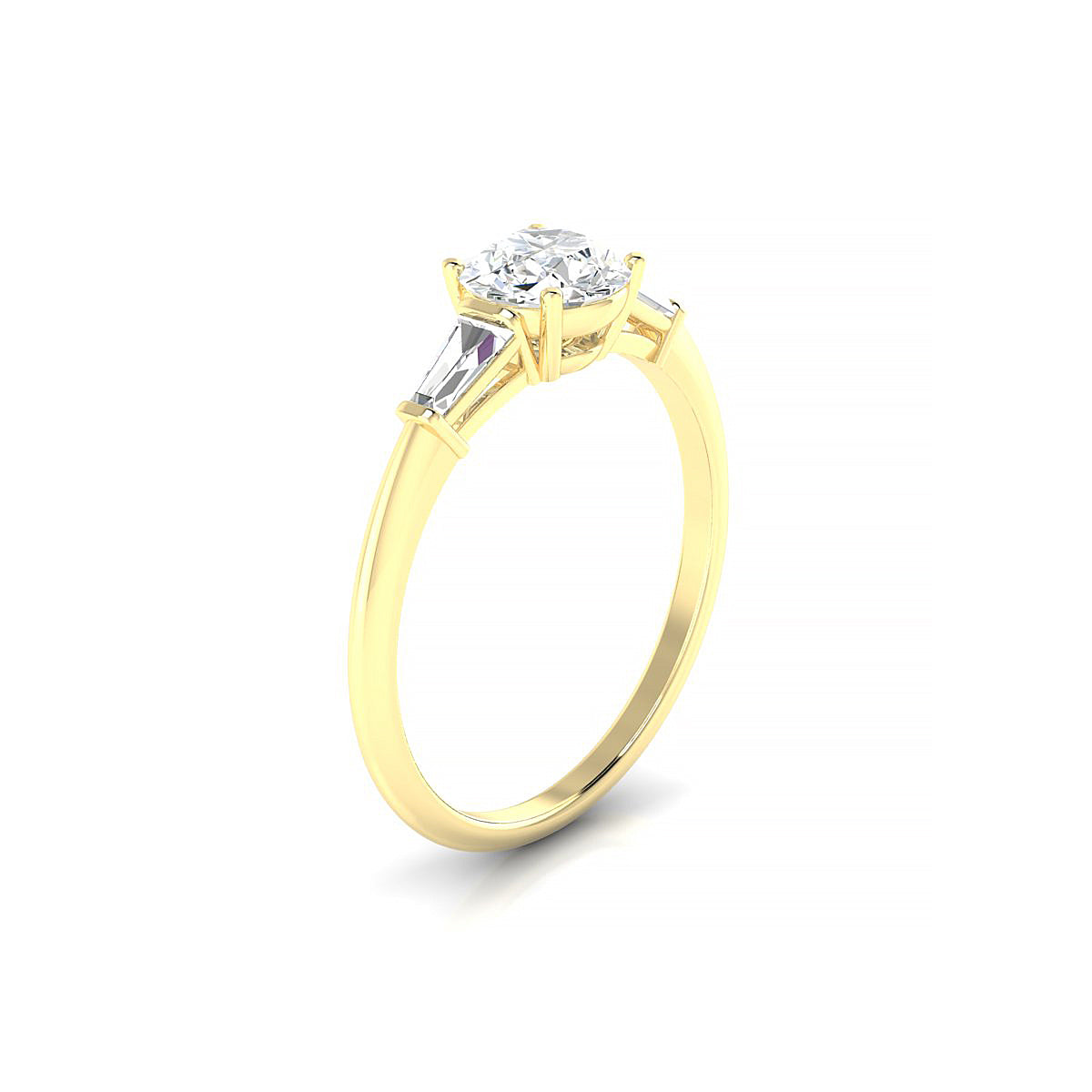 Everlasting | 18k Yellow Gold 5.7 mm Round Diamond Ring