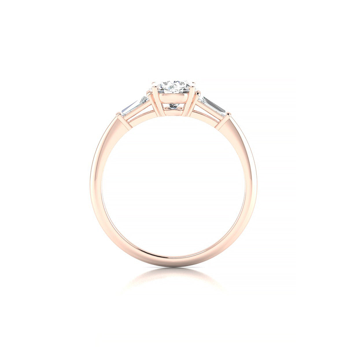Everlasting | 18k Rose Gold 5.7 mm Round Diamond Ring